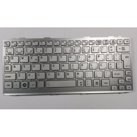 TOSHİBA NB200 NB305 NB205 Nsk-Tj00f 9Z.N2p82.00F TR GRİ Laptop Klavyesi Tuş Takımı