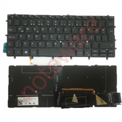 Dell XPS 9380 Notebook Klavye - Tuş Takımı Siyah - TR - Backlit