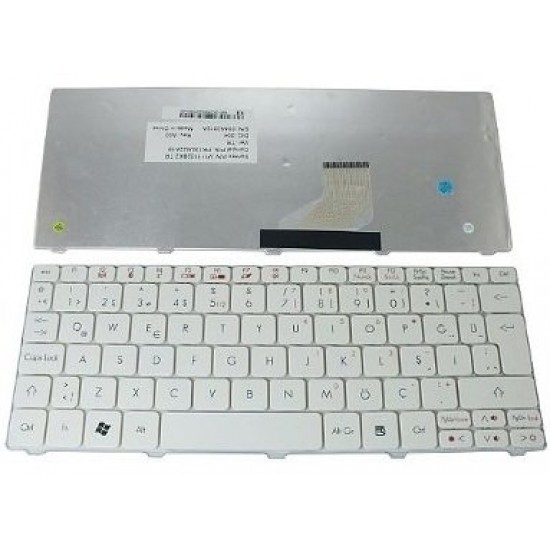 ACER ZA3 751 Mini Netbook TR BEYAZ Notebook Klavyesi