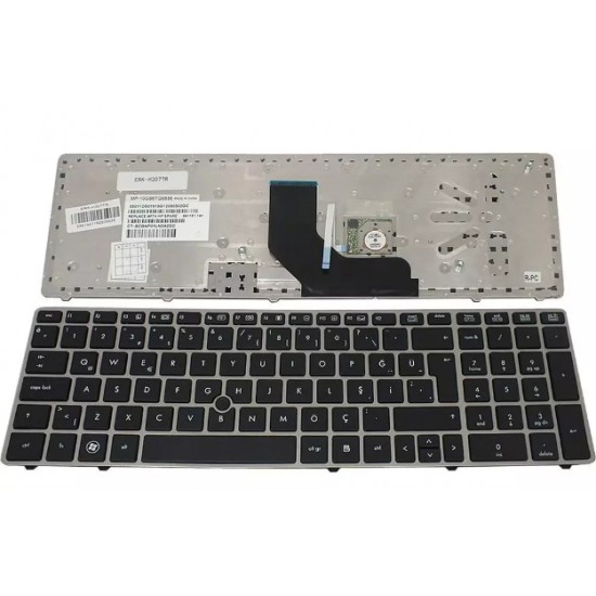 HP EliteBook 8560 8560p 8570p Hp 641180-001, 641180-141  Notebook Klavyesi