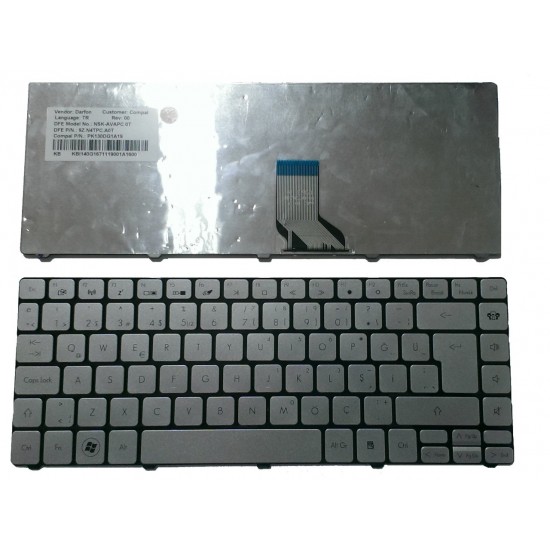 Packerdbell BFS2 NX82 NX86 NSK-AV0PW   notebook klavye