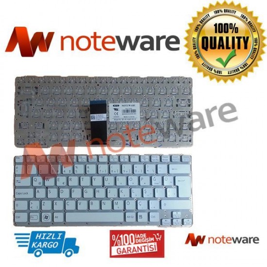 SONY VAIO E14 SVE14 SVE 14 SVE14111ELW    BEYAZ Notebook Klavyesi