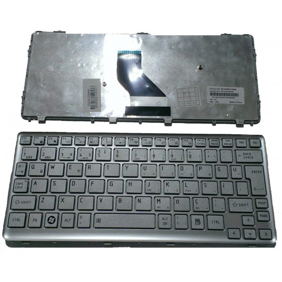 TOSHİBA T210 T215 TR GÜMÜŞ Laptop Klavyesi Tuş Takımı