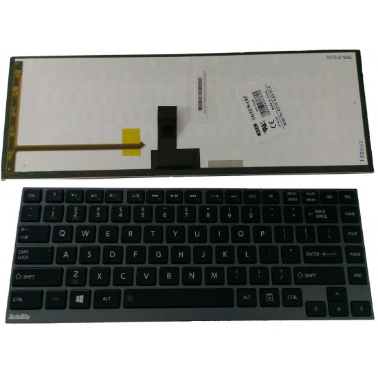 TOSHİBA Z930 Z935 Z830 Z835 U800 U800W U920 İNG SİYAH ÇERÇEVELİ Laptop Klavyesi Tuş Takımı