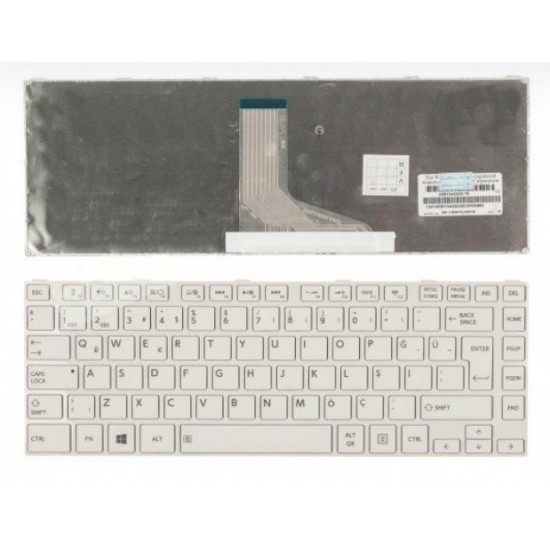 TOSHİBA C800 C840 L800 L840 C800D L830 L840-026 TR BEYAZ Laptop Klavyesi Tuş Takımı