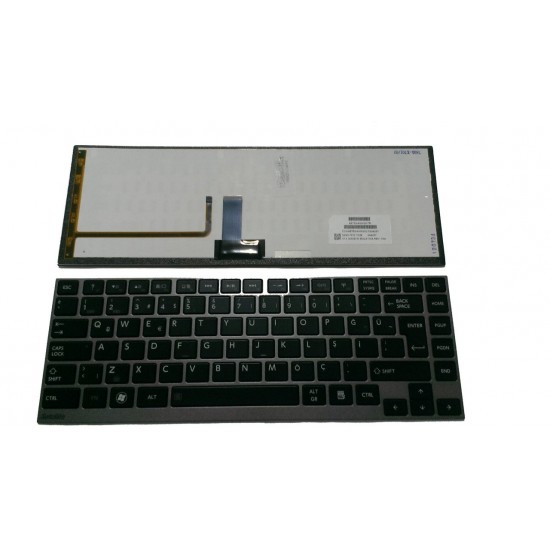 TOSHİBA Z930 Z935 Z830 Z835 U800 U800W U920 TÜRKÇE GRİ-SİYAH Laptop Klavyesi Tuş Takımı